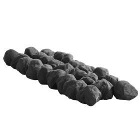1.2-2.0 Inch 25 Pcs Lava Rocks Fire Stones Reusable Fire Pit Stones