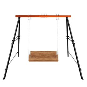 Swing Sets for Backyard, Outdoor Porch Swing Frame, Hammock Chair Stand Only, Max Load 550Lbs A-Frame Swing Stand, Swing Set for Patio, Playgroun