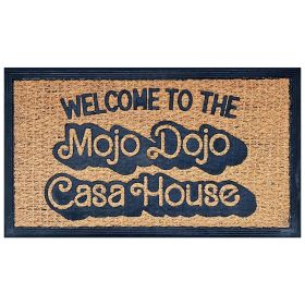 Funny Coir Doormat Hello There Welcome Front Porch Decor Doormat for The Entrance Way Outdoor with Heavy-Duty Non Slip Coconut Coir Doormat 30x17