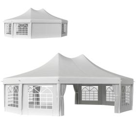 29' X 21' Canopy Party Event Tent With 2 Pull-Back Doors, White,For Multiple Packages Of Goods, Please Pay Attention To The Details, Dimensions, (Option: White)