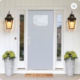 21inch H 2 Pack Outdoor Wall Lantern Light   Modern Black Metal & Clear Glass Sconce For Porch, Patio, And Garden Lighting Bulb Not Included (Option: Black-BlackGlassTraditional)