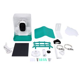 Smart Bird Feeder With Camera Solar Panel HD Video Birds House Weatherproof For Effortless Bird Watching (Option: Default)
