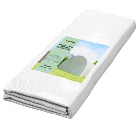 Plastic Greenhouse Cover Replacement, Heavy Duty Waterproof Tarp For Hoop House, Sheeting With 12 Windows, Door & Reinforcement Grid, White (Option: White)