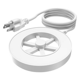 70W Bird Bath Heater For Outdoors Winter Heated Bird Bath Deicer Waterproof Aluminum Alloy Water Heater With Thermostat Auto Shutdown For Yard Pa (Option: White)