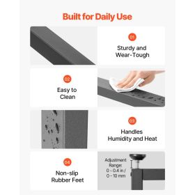 Table Legs, 29.5" H X 23.6" W Square Steel Furniture Legs, Modular Design, Easy Assembly, 2204 Lbs Max Load Heavy Duty, For Home Office Desk, Wor (Option: Black)