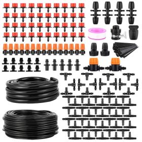 1Set Drip Irrigation Kit Automatic Garden Irrigation System Misting Plant Watering Drip Kit For Garden Greenhouse Flower Bed Patio Lawn (Option: Dripping Kit)